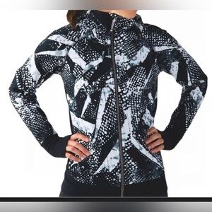 Black and White Patterned Hoodie